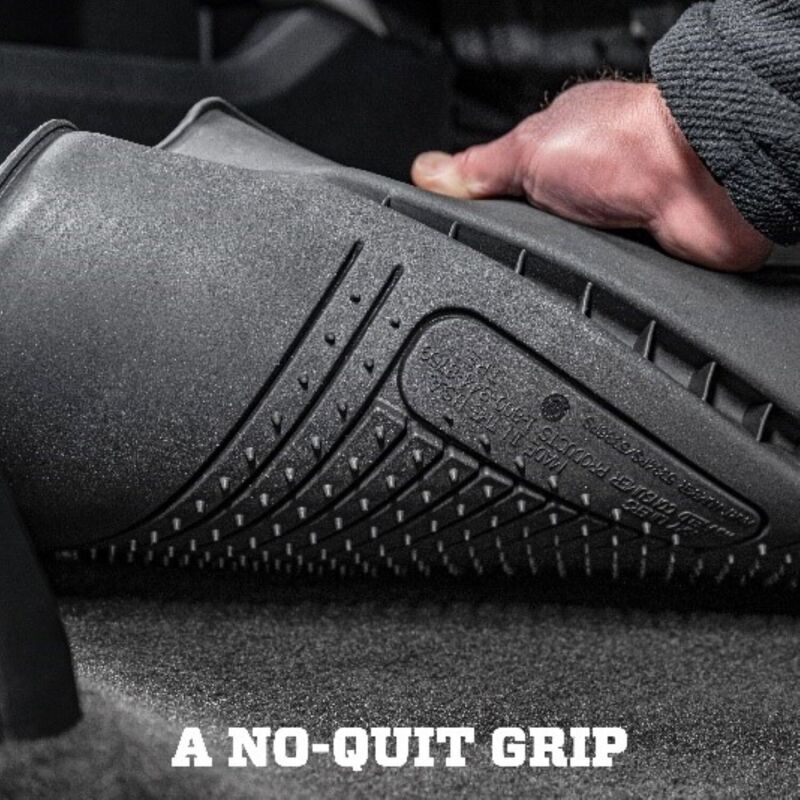 Ford Mustang Mach-E Floor Liners - Front + 2nd Seat - Husky Liners - Weatherbeater - Black - `21-`27